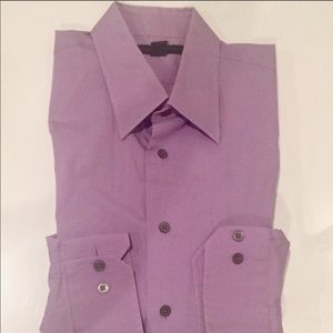 Express Modern Fit 15-151/2 purple dress shirt